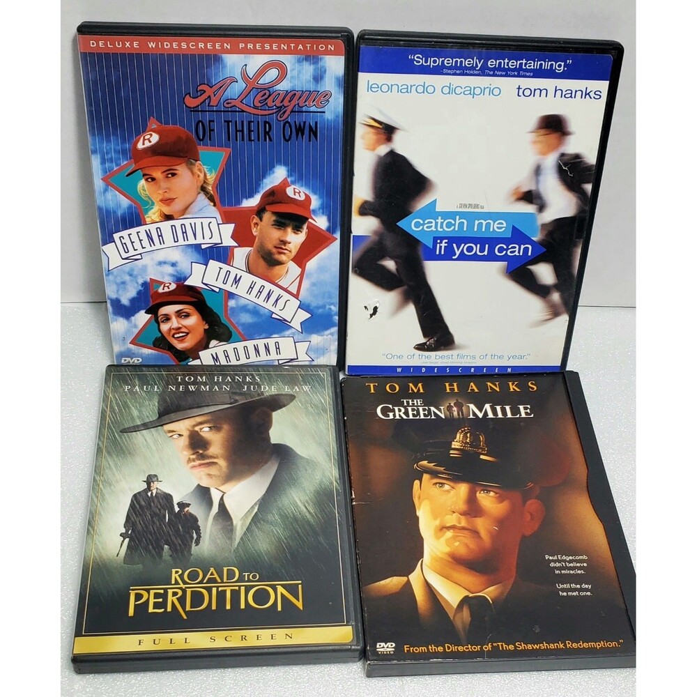 Tom Hanks DVD Lot Green Mile Road to Perdition League Own Catch Me If You Can